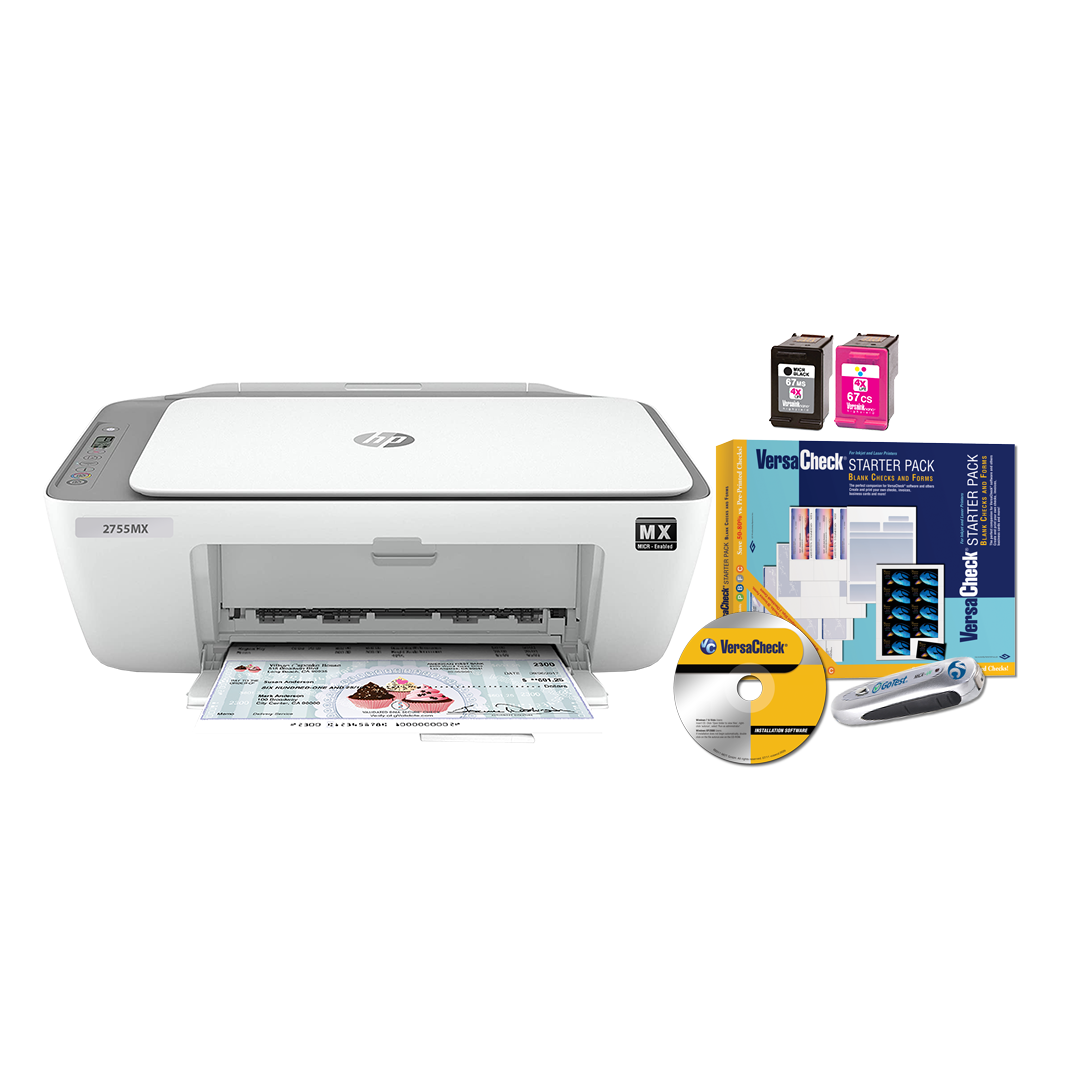 VersaCheck® DeskJet 2755 MXE MICR All-in-One Color Check Printer an