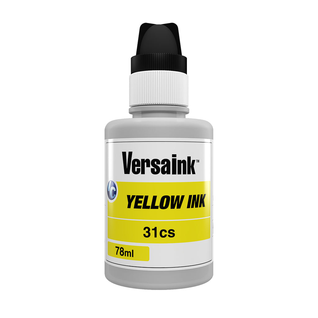 Versaink-nano Yellow Ink - 78ml Bottle - Replacement for HP 31 Yellow