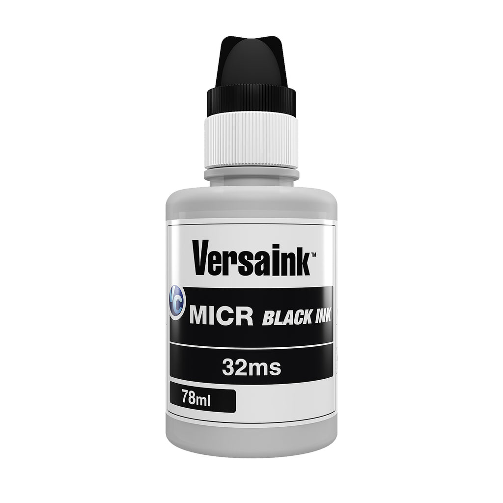 Versaink-nano MICR Black Ink - 78ml Bottle - Replacement for HP 32 Black