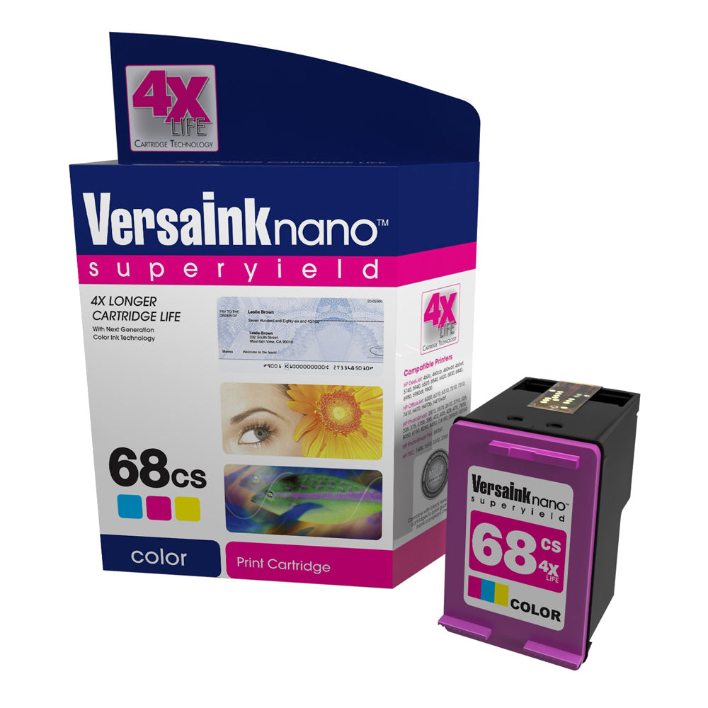 VersaInk-nano HP 68 CS Tri-Color Ink Cartridge