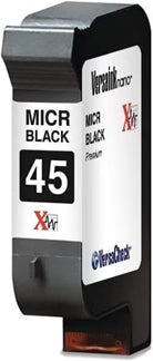VersaInk-Nano 45 TIJ 2.5 MICR Black Ink Cartridge - Compatible with HP 45 TIJ, C8842A and 51645A Cartridge Models