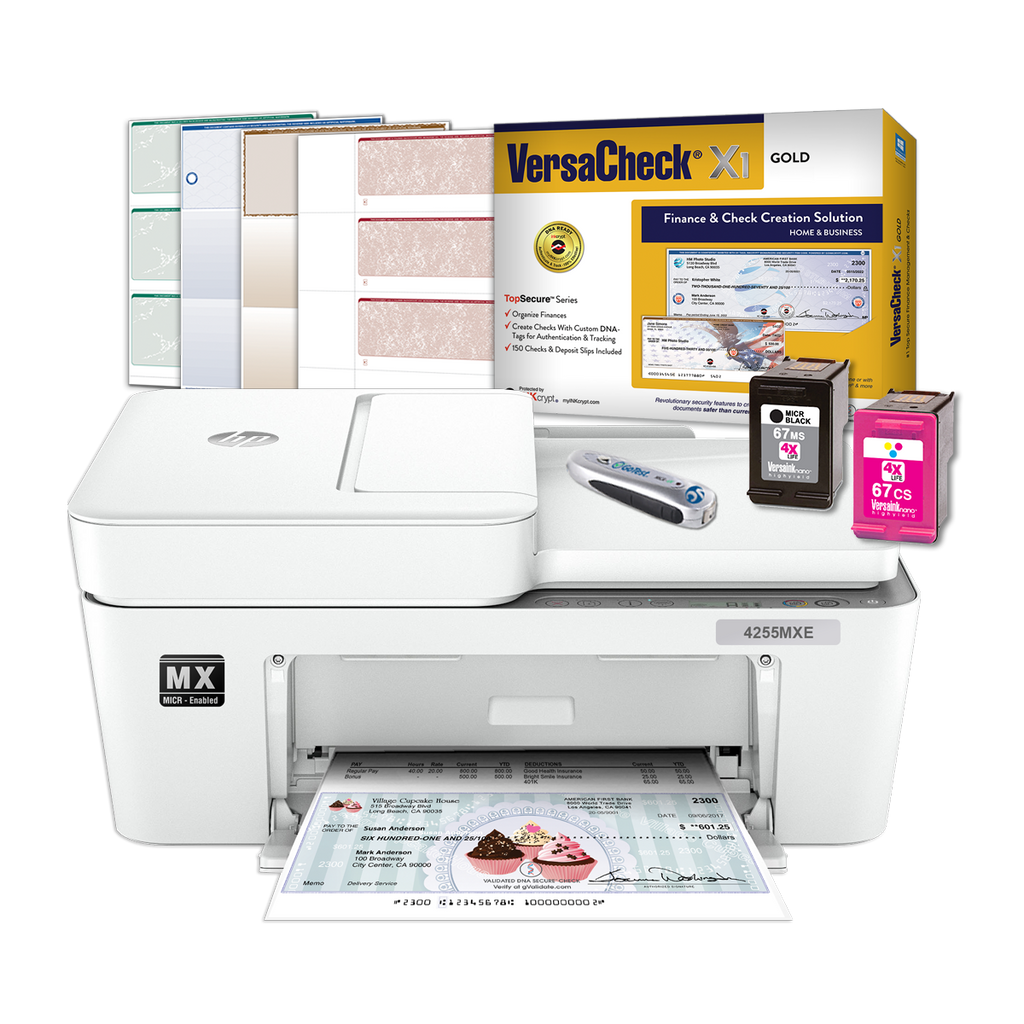 VersaCheck 4255 MXE MICR Check Printer X1 Gold Bundle