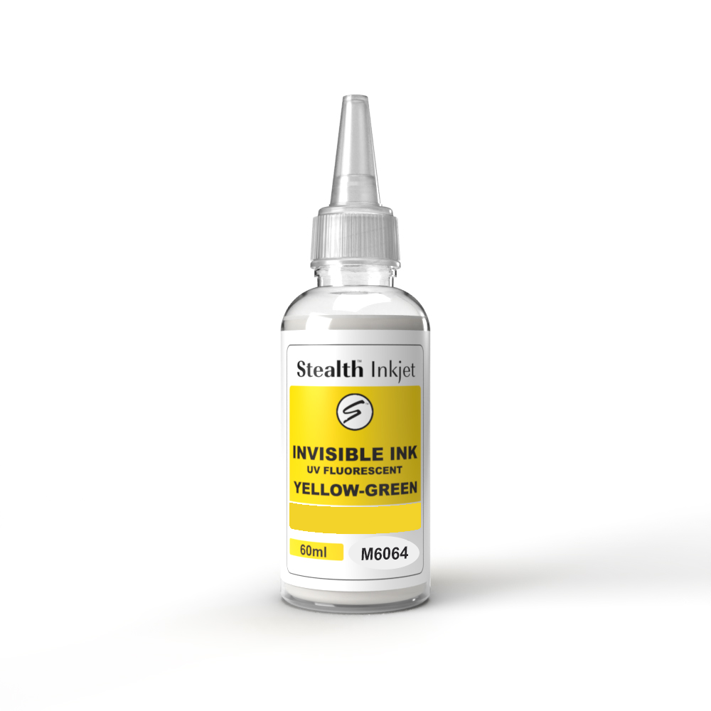 Stealth Inkjet I6064 Invisible Yellow-Green Ink 60ml Bottle - Compatible with Epson ET-2500, ET-2550, ET-4500