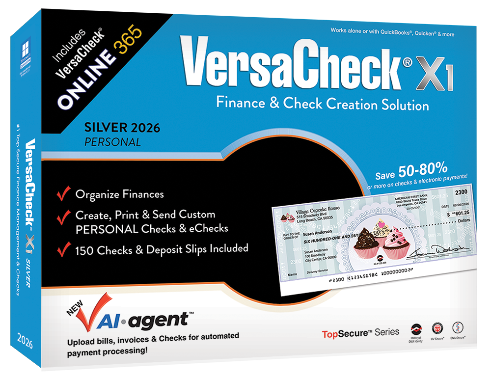 VersaCheck X1 Silver 2026 Download + VersaCheck ONLINE Silver 1yr Sub Bundle