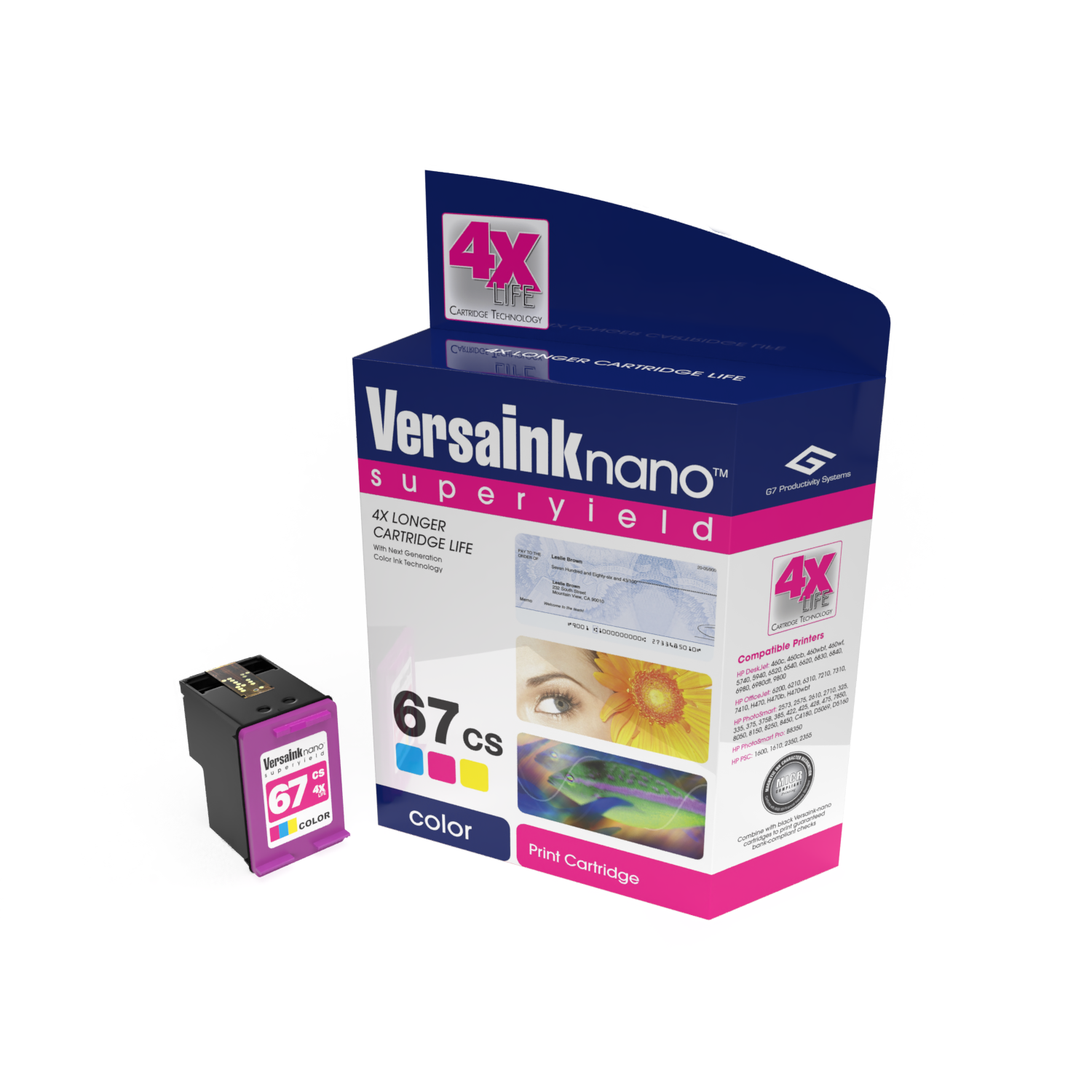VersaInk-nano HP 67CS - Tri-color Cartridge – VersaCheck