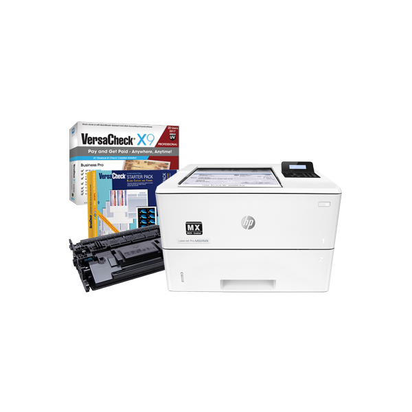 VersaCheck® HP M501 MXE MICR Check Printer and VersaCheck X9 Platinum