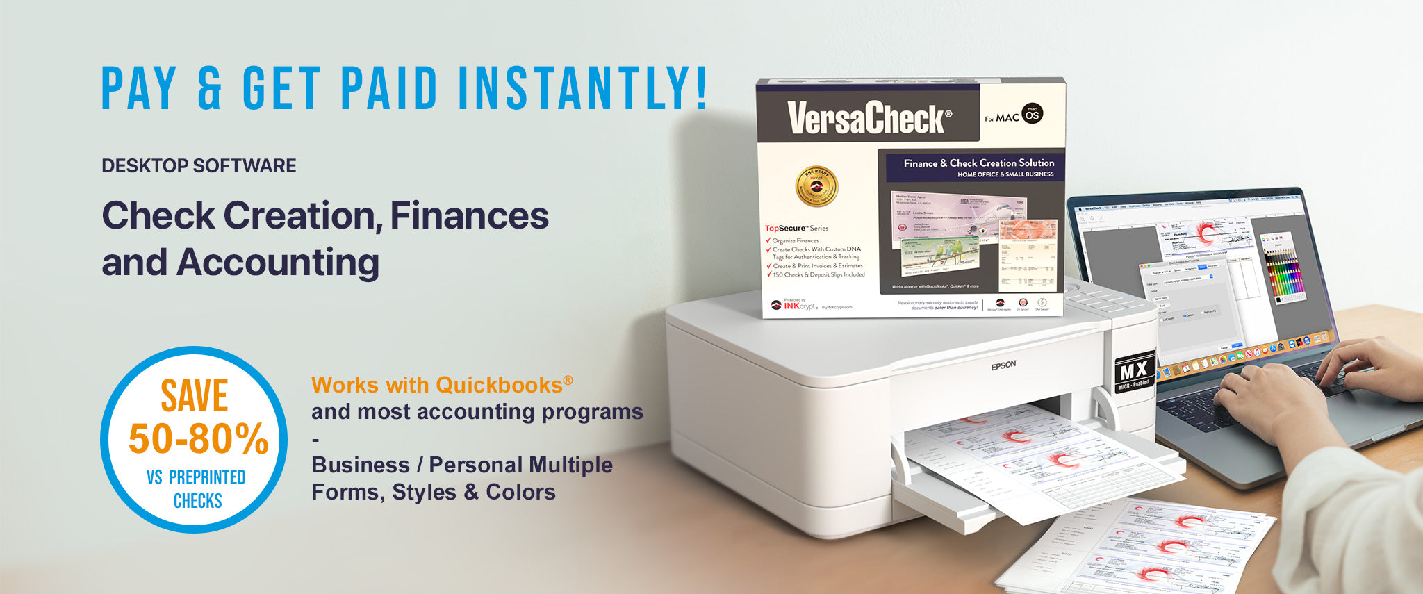 Check Printing, Create And Print Checks VersaCheck