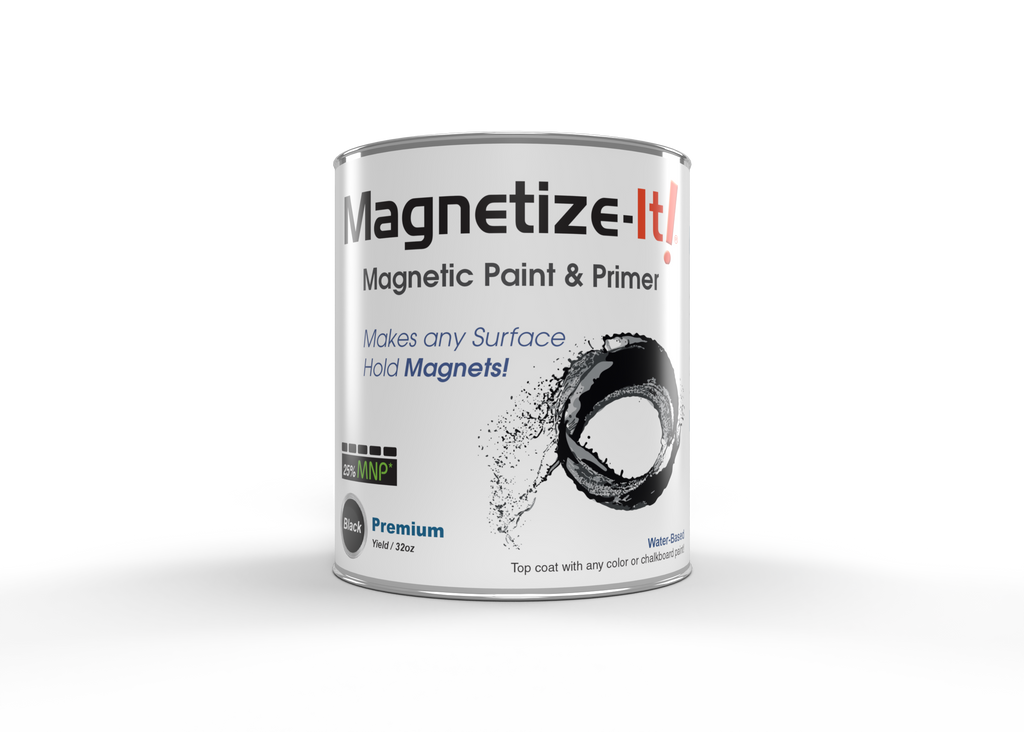 Magnetic Paint / Magnetic receptive wall paint - 2500 ml Tin attracts  magnets!