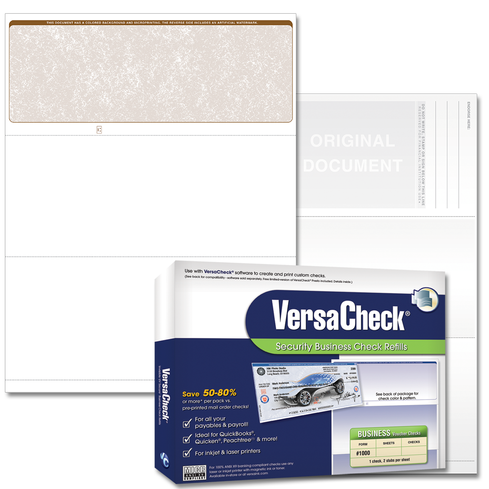 Versacheck Check Calve Blank Business Check