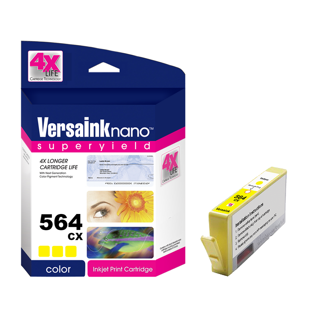 VersaInk-nano - HP 564CX Yellow Cartridge - 4X Life