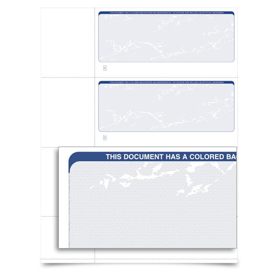 VersaCheck - Form 3001 - Personal Check - Prestige - Blue - 5000 Sheet