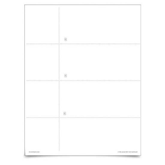 VersaCheck - Form 3001 - White Canvas - 2000 Sheets