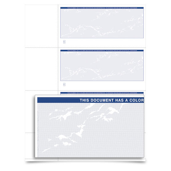 VersaCheck - Form 3001 - Prestige S - Blue - 1000 Sheets