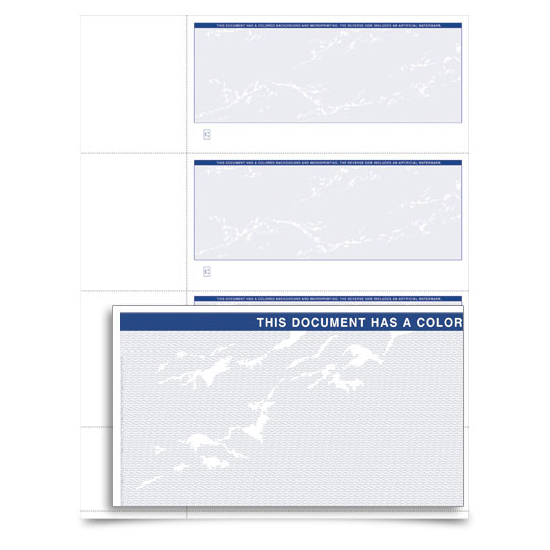 VersaCheck - Form 3001 - Prestige S - Blue - 250 Sheets