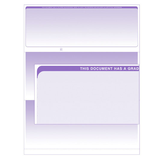 Stealth iX Paper - Form 1000 - Purple Graduated - 5000 Sheets – VersaCheck