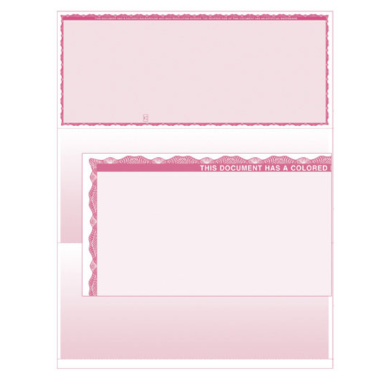 Pink Form Paper Stealth iX Paper - Form 1000 - Pink Premium - 250 Sheets – VersaCheck