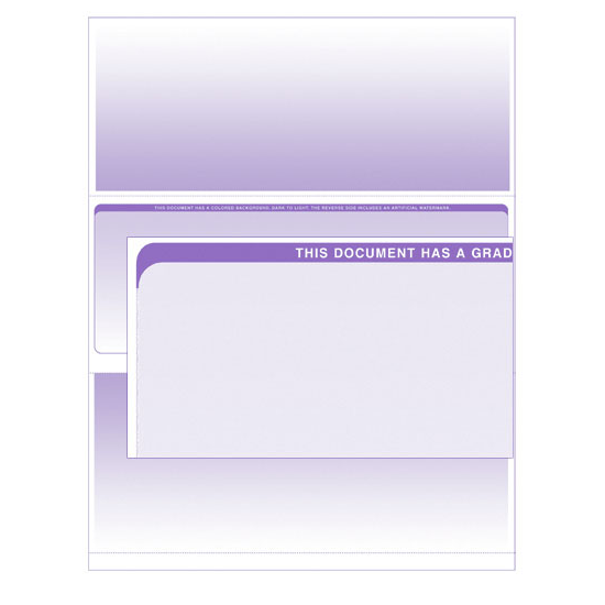 Stealth iX Paper - Form 1001 - Purple Graduated - 500 Sheets