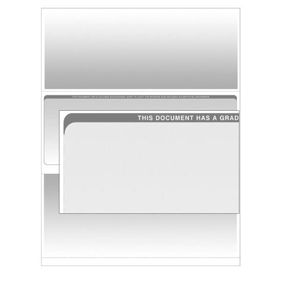 Stealth iX Paper - Form 1001 - Light Grey Graduated - 1000 Sheets