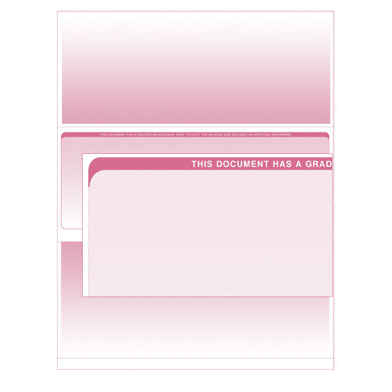 Stealth iX Paper - Form 1001 - Pink Graduated - 500 Sheets