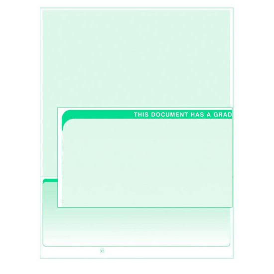 Stealth iX Paper - Form 1002 - Light Green Graduated - 500 Sheets