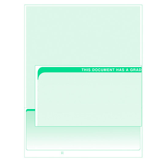 Stealth iX Paper - Form 1002 - Business Check - Light Green Graduated ...