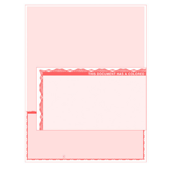 Stealth iX Paper - Form 1002 - Business Check for Inkjet - Red Premium - 5000 Sheets
