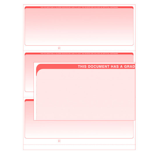 Stealth iX Paper - Form 3000 - Red Graduated - 250 Sheets