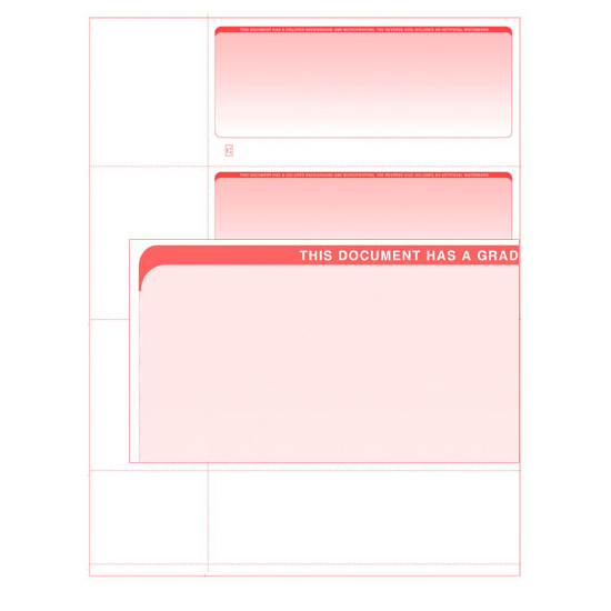 Stealth iX Paper - Form 3001 - Red Graduated - 500 Sheets