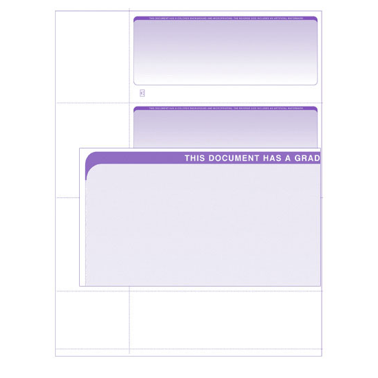 Stealth iX Paper - Form 3001 - Purple Graduated - 5000 Sheets