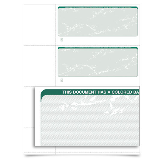 Stealth iX Paper - Form 3001 - Personal Check - Green Prestige - 500 S ...