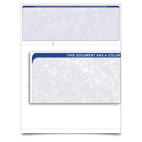 VersaCheck - Form 1000 - Classic - Blue - 1000 Sheets