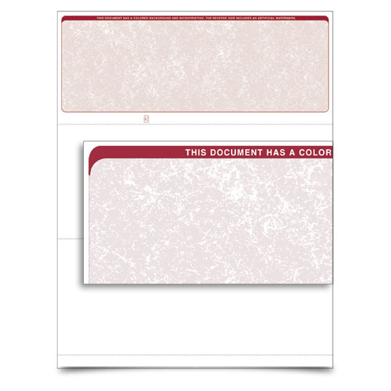 VersaCheck - Form 1000 - Classic - Burgundy - 250 Sheets