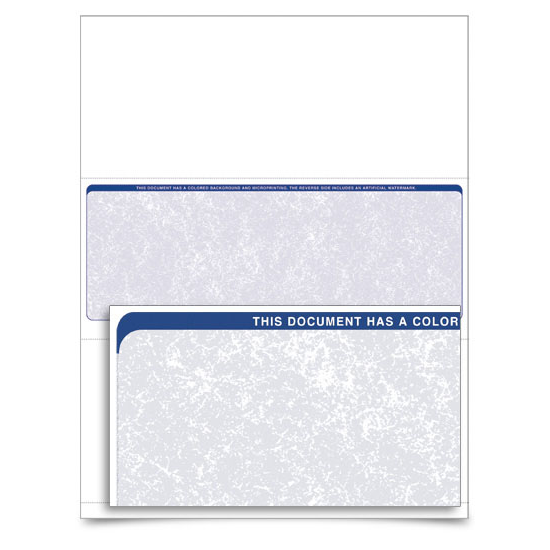 VersaCheck - Form 1001 - Classic - Blue - 5000 Sheets