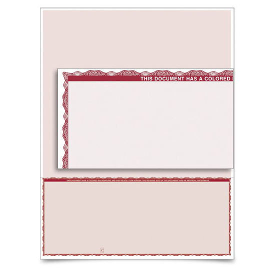 VersaCheck - Form 1002 - Premium - Burgundy - 2000 Sheets / Box