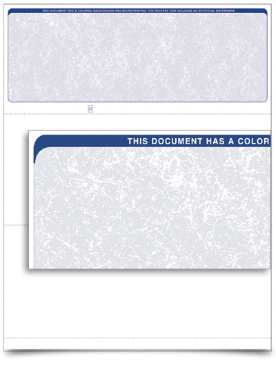 VersaCheck ValueChex  - Form #1000  - Blue - Classic - 1000 Sheets