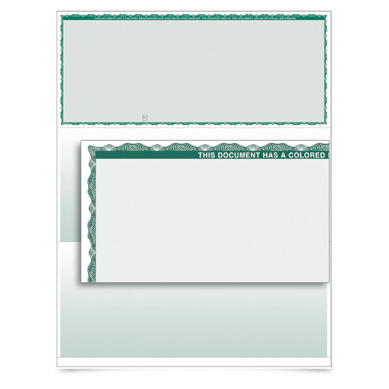 VersaCheck - Form 1000 - Premium - Green - 500 Sheets