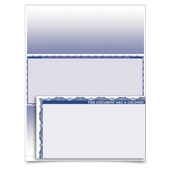 VersaCheck - Form 1001 - Premium - Blue - 500 Sheets