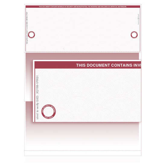 VersaCheck TopSecure UV Secure Stealth Business Voucher Check Refills