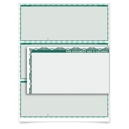 VersaCheck Form 3000 Premium Green 5000 Sheets