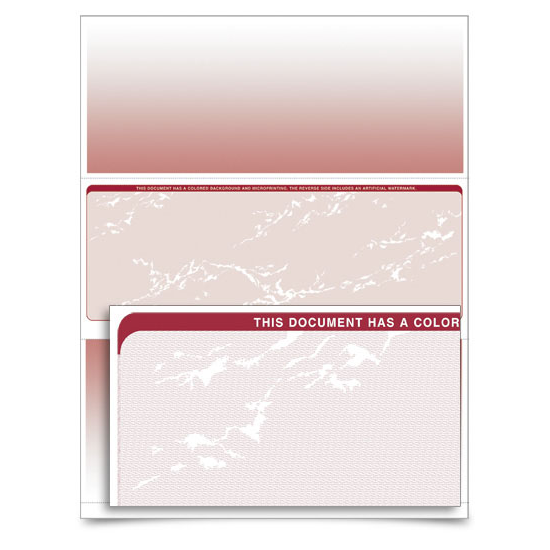 VersaCheck - Form 1001 - Business Check - - Prestige - Burgundy - 500