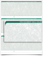 VersaCheck Form 3000 - Business Check - Classic Green - 20000 Sheets