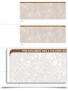 VersaCheck Form 3001 Classic Tan - 100000 Sheets