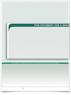 VersaCheck Form 1002 - Business Check - Graduated Green - 20000 Sheets