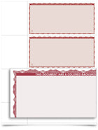 VersaCheck Form 3001 Premium Burgundy - 10000 Sheets