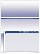 VersaCheck Form 1001 - Business Check - Graduated Blue - 20000 Sheets