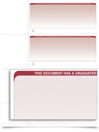 VersaCheck Form 3001 Graduated Burgundy - 10000 Sheets