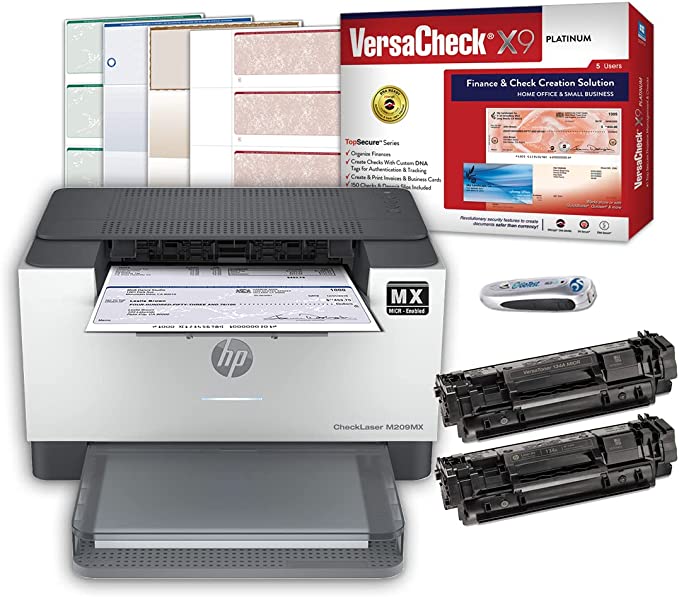 M209 Machine VersaCheck® HP LaserJet M209 MXE MICR Check Printer and VersaCheck X9